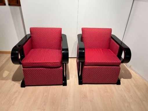 Two Art Deco Club Chairs - Front View - Styylish
