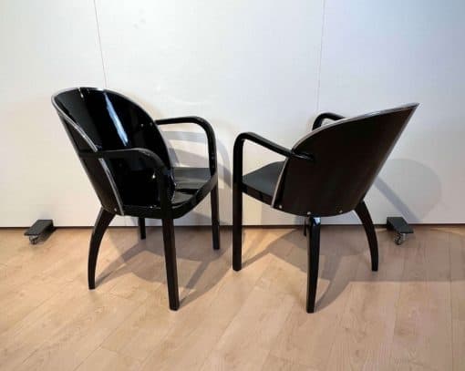 Two Art Deco Armchairs - Angled Together in Different Directions - Styylish