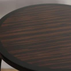 Small Art Deco Table - Macassar Wood Veneer Detail - Styylish