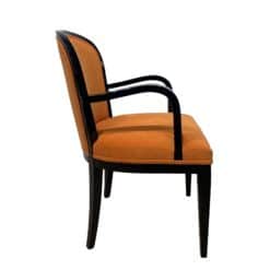 Restored Art Deco Armchairs - Individual Chair Side Profile - Styylish