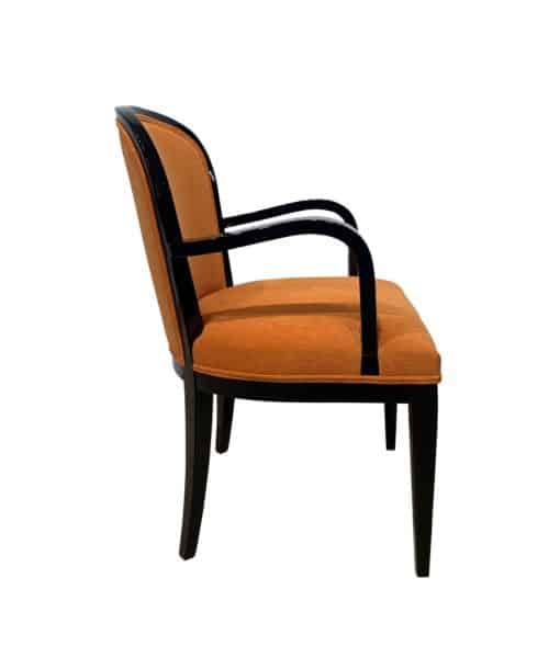Restored Art Deco Armchairs - Individual Chair Side Profile - Styylish
