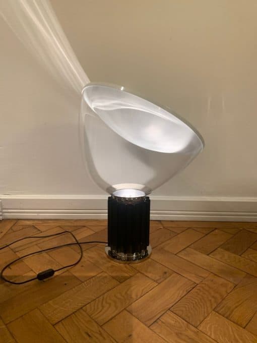 Design Lamp Taccia byt Flos- shade with light on- Styylish