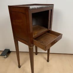 Early 19th Century Nightstand - Compartments Open - Styylish