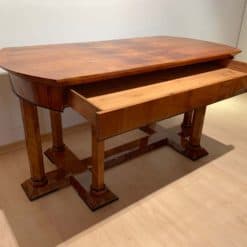 Neoclassical Biedermeier Desk - Front Drawer Open - Styylish