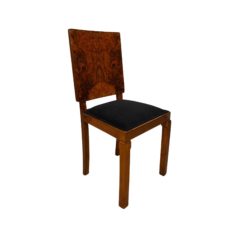 Six Art Deco Dining Chairs - Individual Chair Side Profile - Styylish