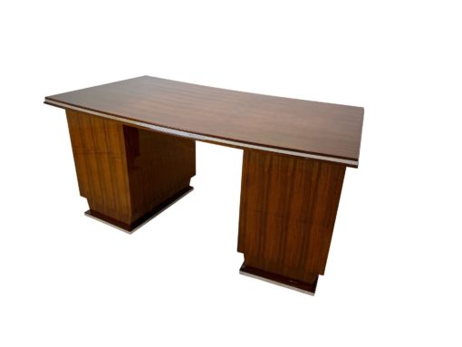 Large Art Deco Desk - Back Profile at Angle - Styylish