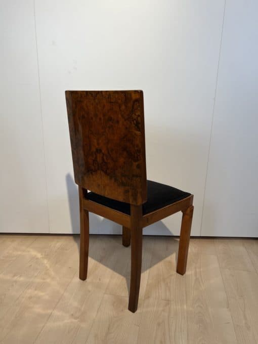 Six Art Deco Dining Chairs - Individual Chair Back Profile - Styylish