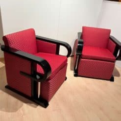 Two Art Deco Club Chairs - Side Perspective - Styylish