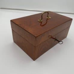 Biedermeier Box with Original Handle - Wood Grain Detail - Styylish
