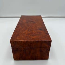Spacious Neoclassical Biedermeier Box, Walnut Root Wood, France circa 1820