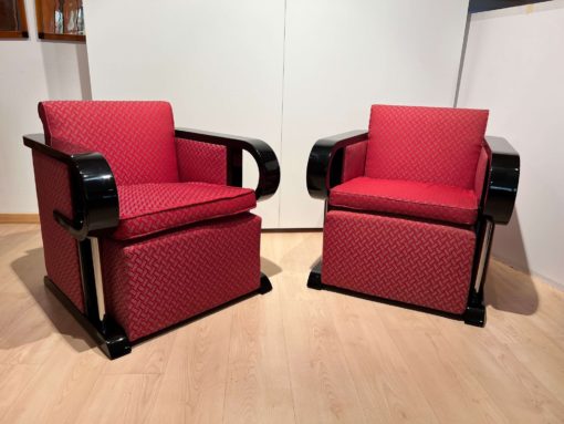 Two Art Deco Club Chairs - Side by Side - Styylish