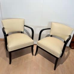 Large Art Deco Armchairs - Angled at Each Other - Styylish
