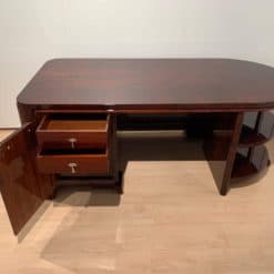 Executive Desk and Chair - Desk with Open Compartments - Styylish