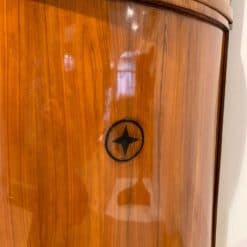 Large Biedermeier Corner Cabinet - Ebony Inlay Detail - Styylish
