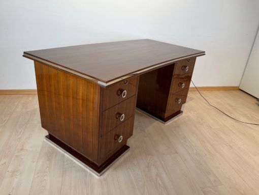 Large Art Deco Desk - Front at Angle - Styylish
