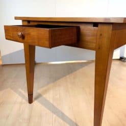 Large Neoclassical Expandable Dining Table - Drawer Detail - Styylish