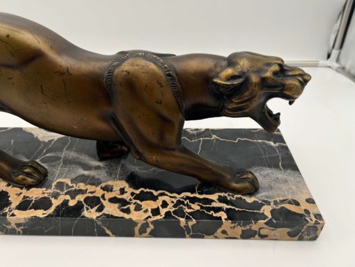 Art Deco Panther Sculpture - Front Legs and Face Detail - Styylish