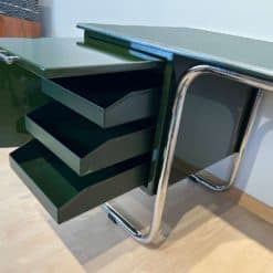 Bauhaus Metal Desk - Inside Compartments - Styylish