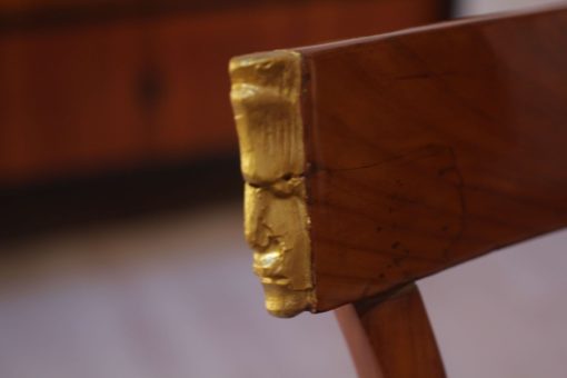 Set of Six Biedermeier Chairs - Golden Face Detail - Styylish