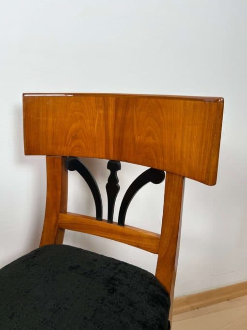 Set of Two Biedermeier Chairs - Wood Grain Detail - Styylish