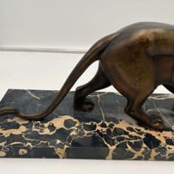 Art Deco Panther Sculpture - Back Legs and Tail Detail - Styylish