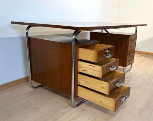 Bauhaus Desk by Mücke-Melder - Drawers Opened - Styylish