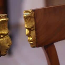 Set of Six Biedermeier Chairs - Two Golden Faces - Styylish