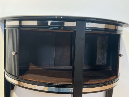 Art Deco Demi-Lune Cabinet - Compartment Detail - Styylish