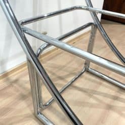 Bauhaus Style Shelving Unit - High Gloss Silver Polish on Frame - Styylish