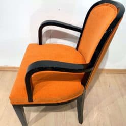 Restored Art Deco Armchairs - Curved Backrest - Styylish