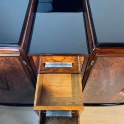 Large Art Deco Sideboard - Middle Drawers Open Top Perspective - Styylish