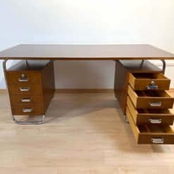 Bauhaus Desk by Mücke-Melder - Right Side Drawers Opened - Styylish