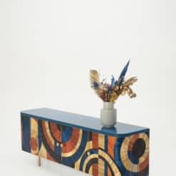 Solomia straw marquetry cabinet- view from above- Styylish