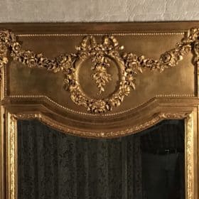 Louis XVI Style Trumeau Mirror, France 19th century