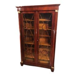 Antique Biedermeier Library Cabinet- front view- Styylish