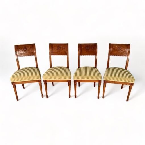 Set of Four Neoclassical Chairs style of Henri Jacob - Styylish
