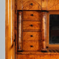 Biedermeier Cherry Wood Secretary Desk- column detail- Styylish