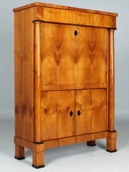 Biedermeier Cherry Wood Secretary Desk- lateral view- Styylish