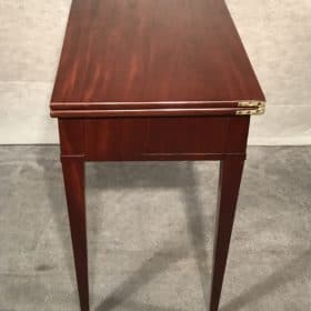 Antique Mahogany Card Table, Directoire Style, France 1800