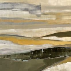 Abstract Landscape Painting by Cécile Ganne- detail of the left side- Styylish