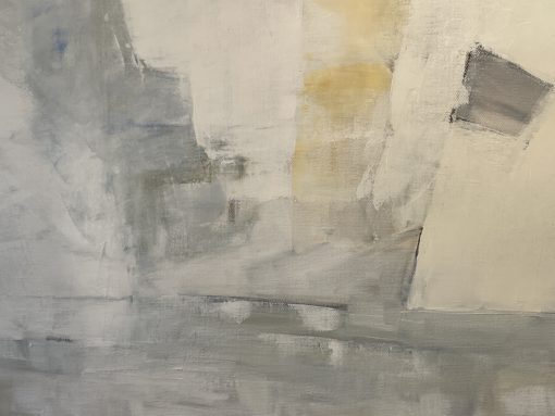 Abstract Landscape Painting by Cécile Ganne- detail of the sky- Styylish