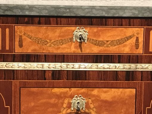 Neoclassical Gustavian Dresser- detail of two drawers- Styylish