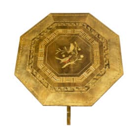 Marquetry Side Table, 19th Century Late Biedermeier