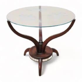 Round Italian Side Table, 1950s