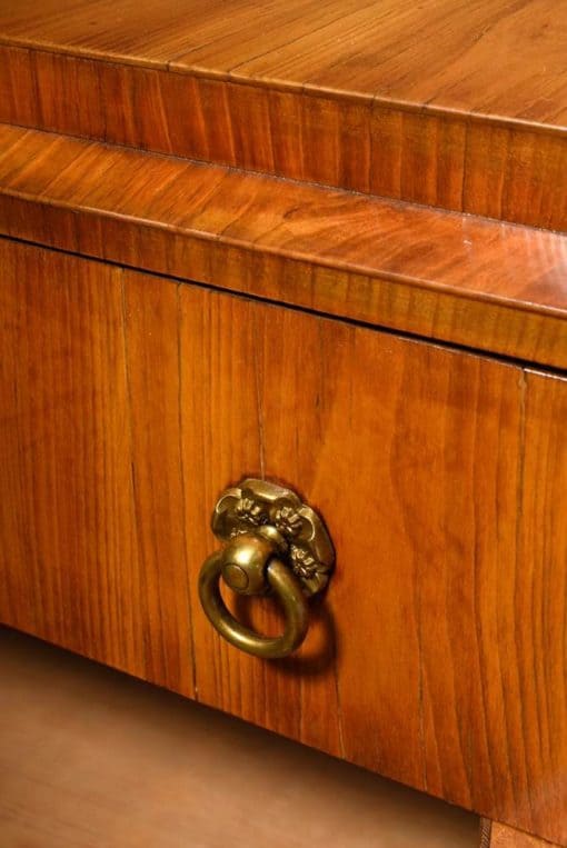 Small Biedermeier Console Dresser- detail of brass handle-Styylish