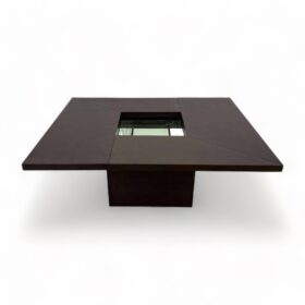 Convertible Coffee Table by Roche Bobois, Zebrano Wood, France, 1970s