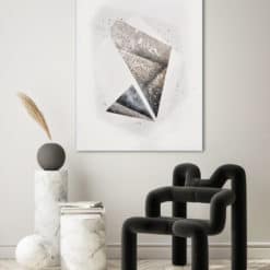 Modern Artwork by Alicja Wasilka- with a modern chair- Styylish