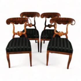 Set of four Biedermeier Oxhead Chairs, South Germany 1820