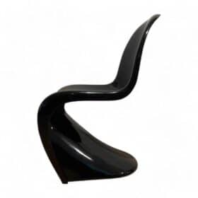 Space Age Cantilever Chair 'Panton' by Verner Panton in Black, Germany 1970s