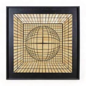 Kinetic Straw Marquetry Artwork